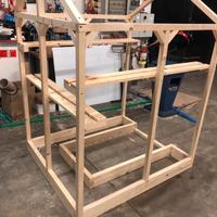 Serra arrigianale fiori casetta voliera