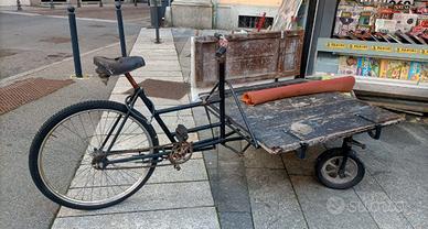 bici da carico lavoro cargo bike d'epoca 