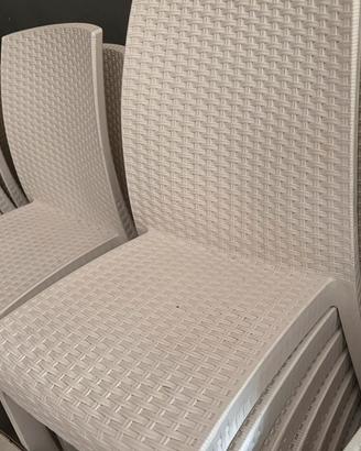 Sedie simil rattan