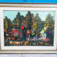 Olio su tela A. Pecoraro con autentica