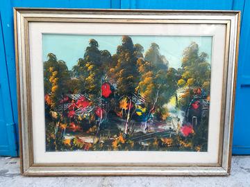 Olio su tela A. Pecoraro con autentica