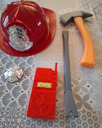 set da pompiere giocattolo
