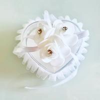 Porta anelli romanrico nuovo pizzo rose Swarovski