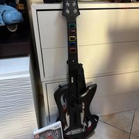 Wii Guitar hero     chitarra + videogioco
