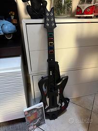 Wii Guitar hero     chitarra + videogioco