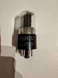 Valvola Ken-Rad 6SN7GT VT-231 Black Plates Testata