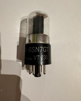 Valvola Ken-Rad 6SN7GT VT-231 Black Plates Testata