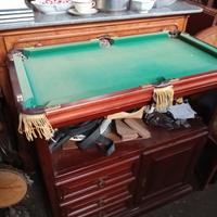 Mobile bar vintage anni '70'80 con biliardo