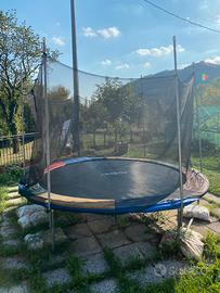 Rete trampolino da giardino