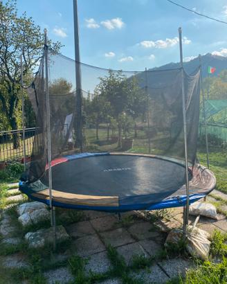Rete trampolino da giardino