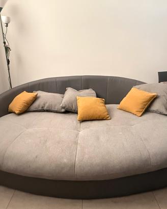 Divano design rotondo maxi 230x140cm in tessuto