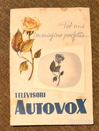 Libretto istruzioni del 1954 televisore Autovox 