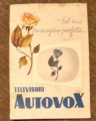 Libretto istruzioni del 1954 televisore Autovox 