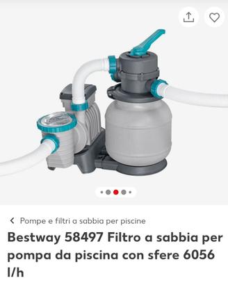 Bestway filtro a sabbia mod. 58497