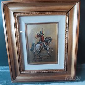 Gonzaga ,olio su serigrafia su lastra ottone,firma