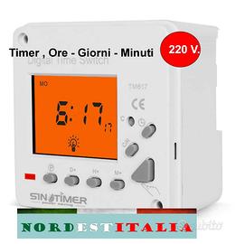 Temporizzatore timer giornaliero setimanale  rele'