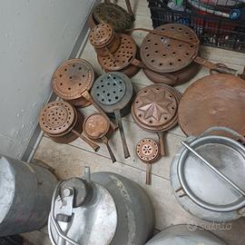 n 10 scalda letto rame rosso 