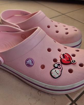 Crocs rosa taglia 8/10 numero ita 41 42