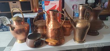 oggetti in rame antichi 