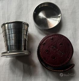 BICCHIERINO PIEGHEVOLE IN METALLO VINTAGE