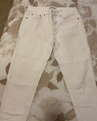 Pantaloni jeans bianchi uomo zara come nuovo