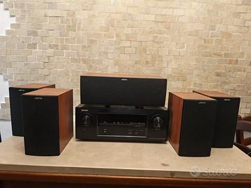Denon x3300w amplificatore + 6 casse + subwoofer