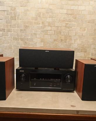 Denon x3300w amplificatore + 6 casse + subwoofer