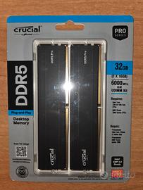Crucial Pro RAM DDR5 32GB Kit (2x16GB) 6000MHz CP2