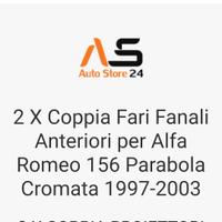 fari anteriori alfa romeo 156