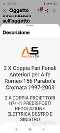fari anteriori alfa romeo 156
