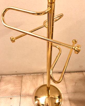 Piantana da bagno porta salviette ottone