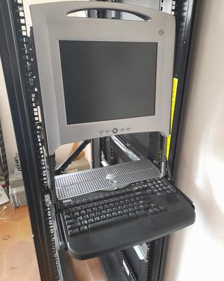 DELL PowerEdge RackConsole 15P +  switch 12+2Cavi