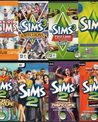 Lotto The Sims 1-2-3 | 8 Giochi PC ITA | Deluxe