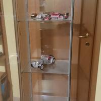 Vitrina di vetro. per tutti ogetti. 162x40x35
