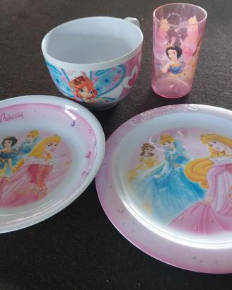 servizio tavola x Bimba Principesse