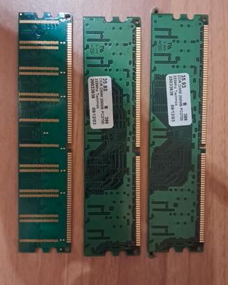 💻Bundle 3x RAM DDR (2x256MB + 512MB) PC2700/3200