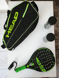 Padel, racchetta + borsa, come nuovo