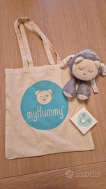 myHummy®️ Peluche orsetto/rumori bianchi