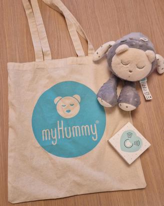 myHummy®️ Peluche orsetto/rumori bianchi