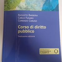 Corso di diritto pubblico Barbera,Fusaro 2024 13ed