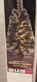 Albero di natale con luci a fibre ottiche