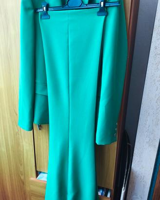 tailleur verde smeraldo 