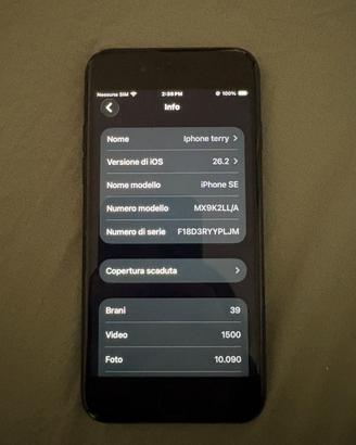 Apple Iphone SE 64 giga Nero