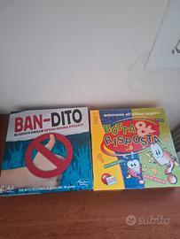 lotto 2 giochi da tavolo ban-dito e botta&risposta