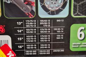 catene da neve mai usate