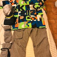 Snowboard abbigliamento completo