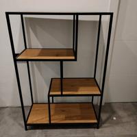 mobile a giorno acciaio e legno