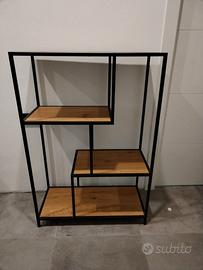 mobile a giorno acciaio e legno