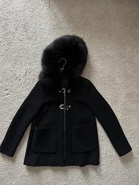 Cappotto donna Zara con cappuccio e pelliccia