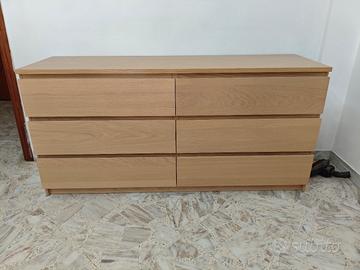 Cassettiera Ikea color frassino 